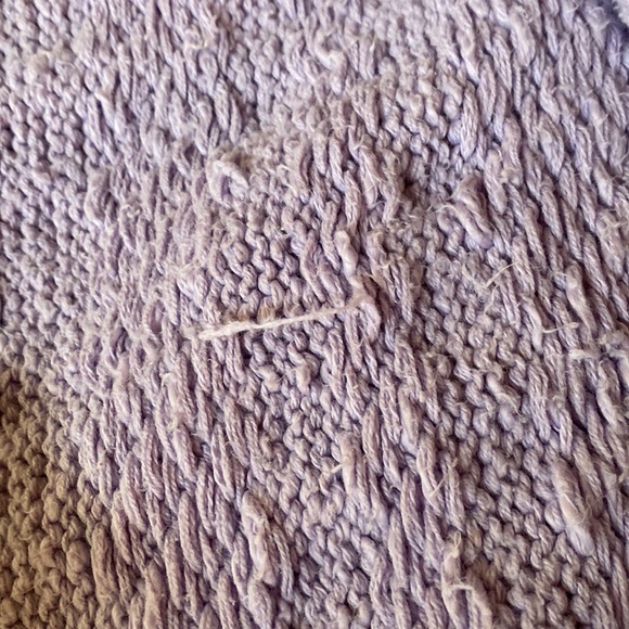 Free People Sweater, Lilac, Medium, 87% Cotton - Picture 10 of 11